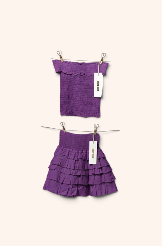 Conjunto Regina en Grape - corto de algodón, Amor Amore