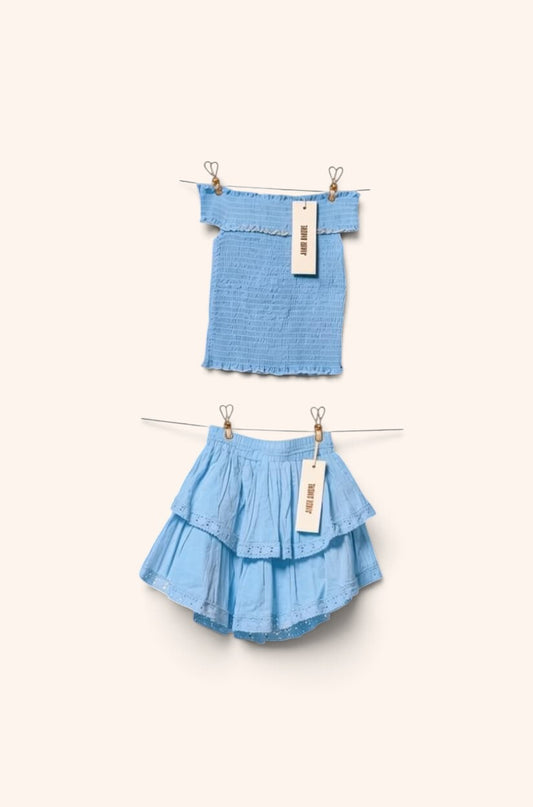 Conjunto Emi en Aqua - corto de algodón, Amor Amore