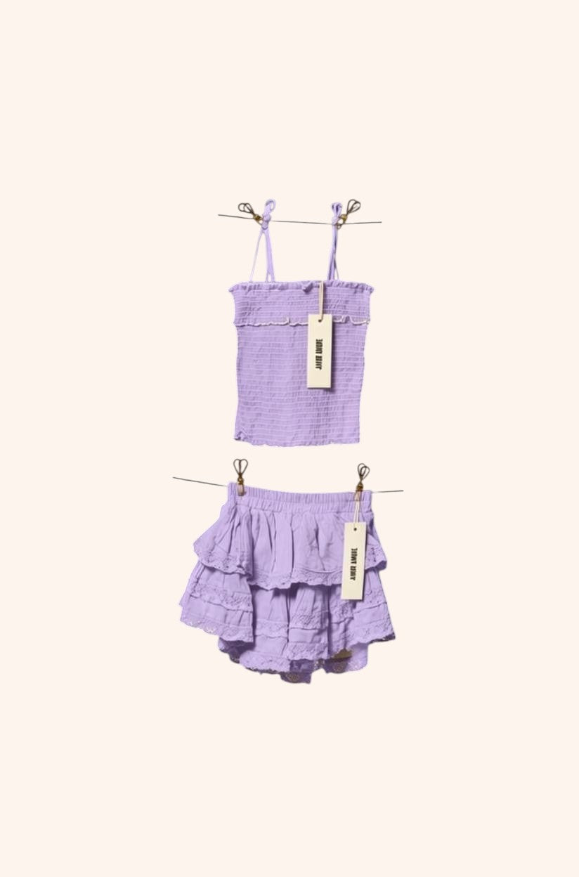 Conjunto Valentina en Lilac - corto de algodón, Amor Amore